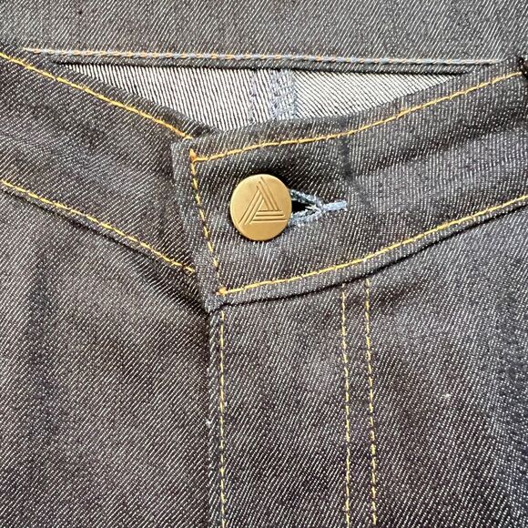 Blue Delta Jeans Women's Size 26x29 Dark Wash Skinny Custom Bespoke Raw Denim - Picture 3 of 8